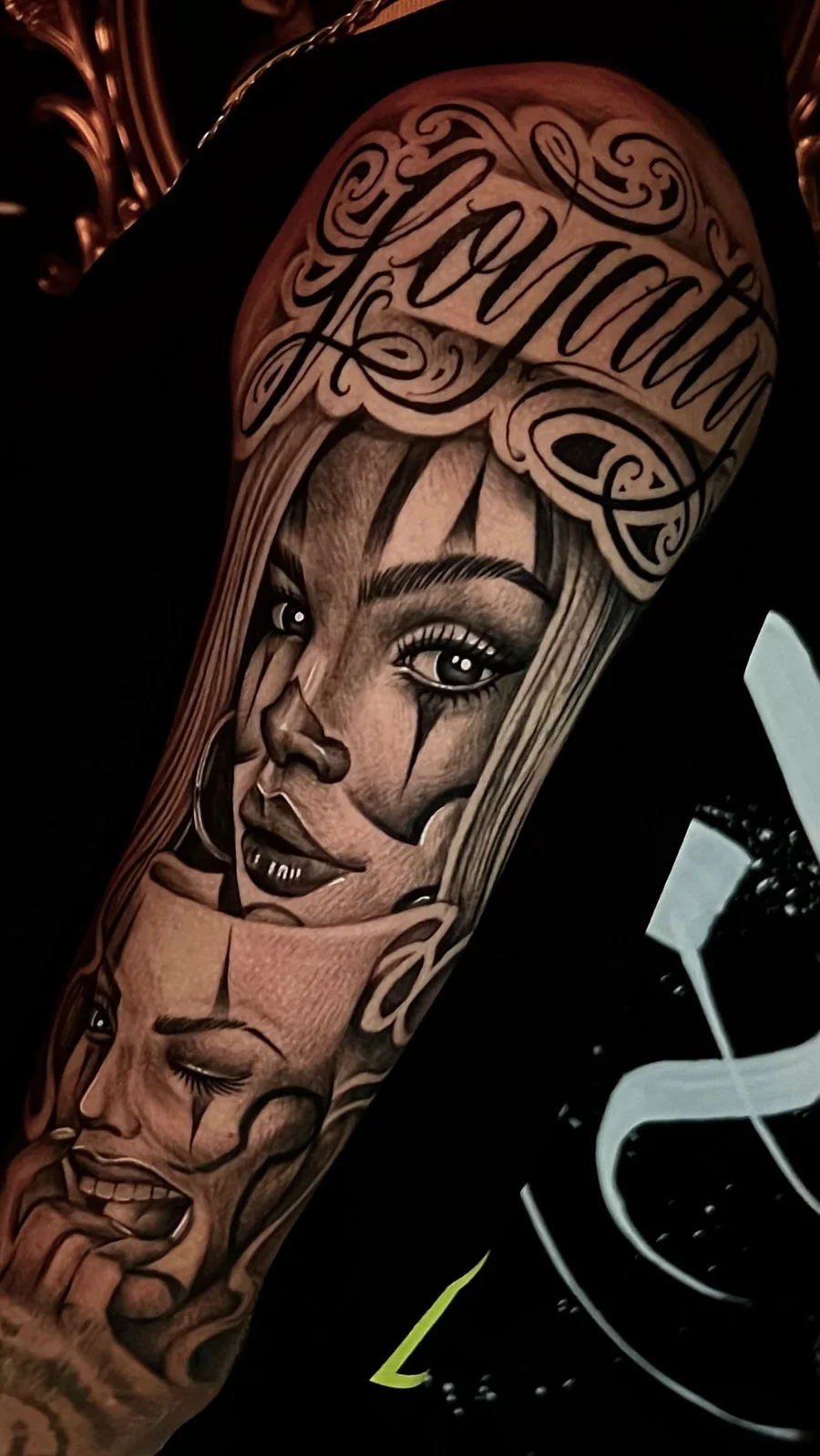 Tatuagem lettering caligrafia autoral